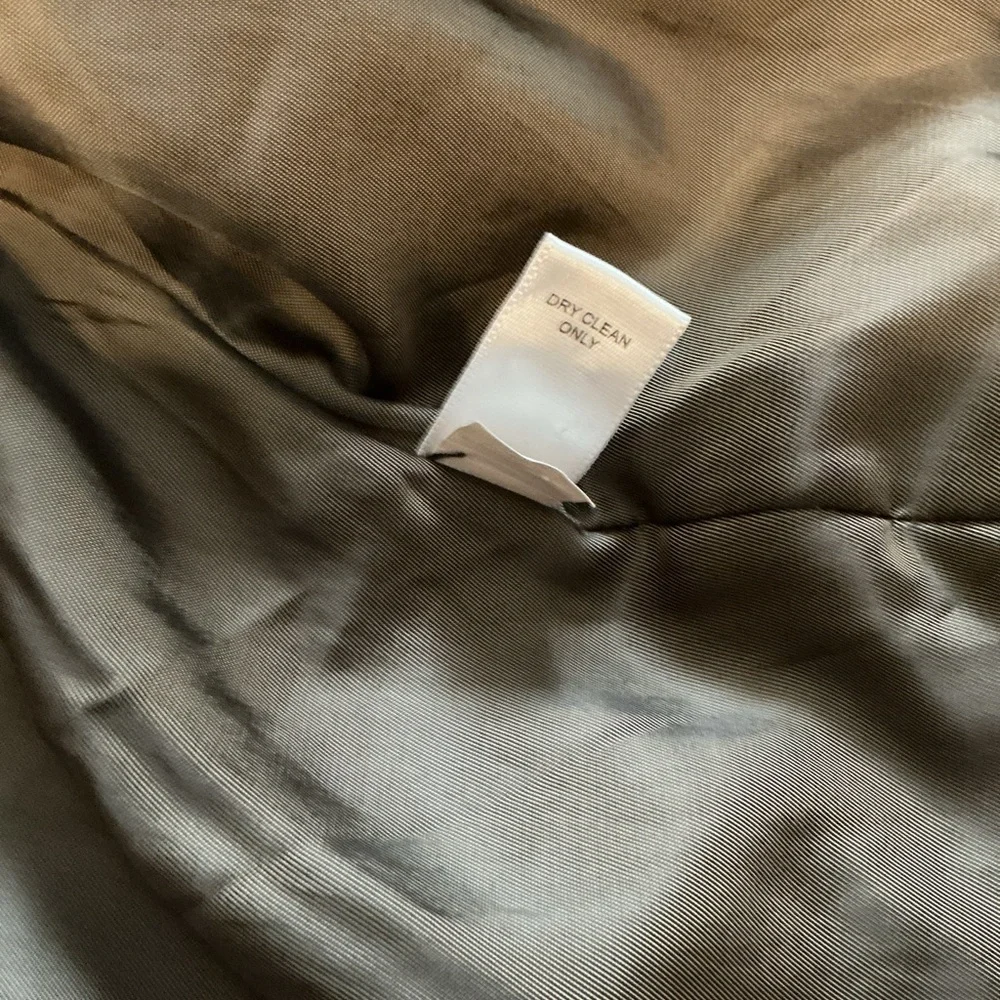 🌺BANANA REPUBLIC BROWN SOFT COTTON CONCEALED BUTTONS FRONT POCKETS TRENCH COAT